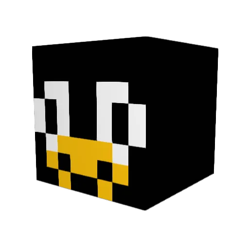 Axof46 Minecraft avatar head, 3D render