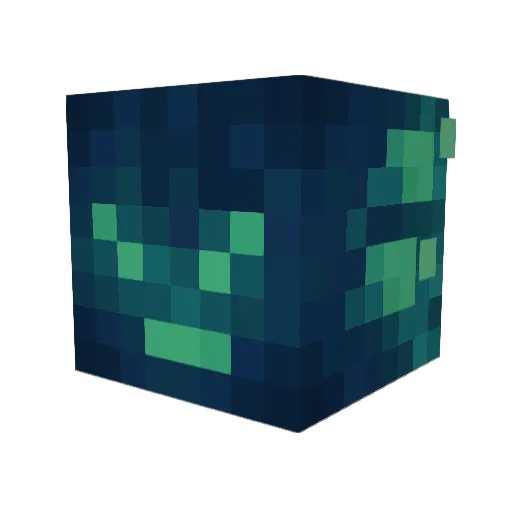 Axofrog Minecraft avatar head, 3D render
