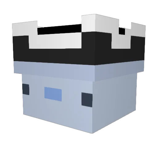 Axolcltl Minecraft avatar head, 3D render