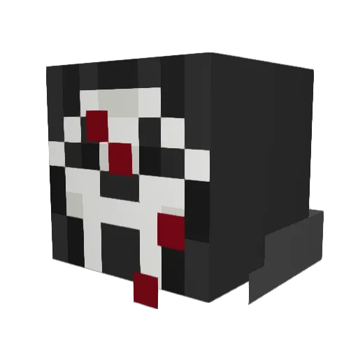 Axolotl72 Minecraft avatar head, 3D render