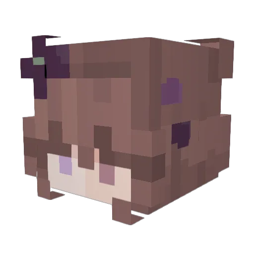 AxolotlCat127 Minecraft avatar head, 3D render