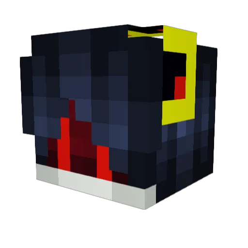 AxolotlWade Minecraft avatar head, 3D render