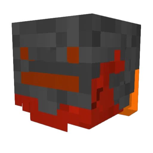 Axolotl_500 Minecraft avatar head, 3D render