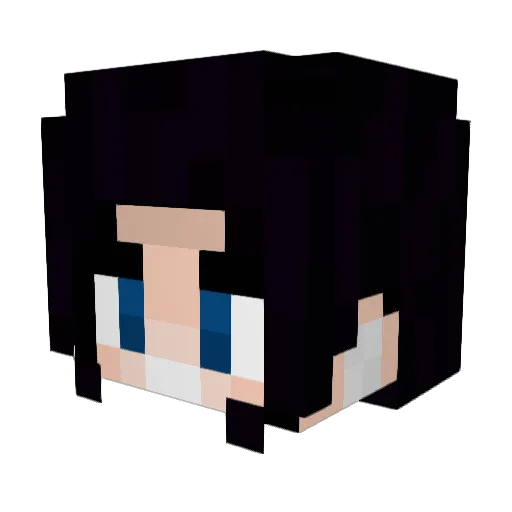 Axolotl_Music Minecraft avatar head, 3D render