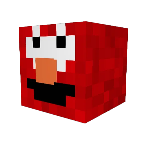 Axolotl_Rex Minecraft avatar head, 3D render