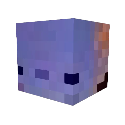 AxolotlolKing Minecraft avatar head, 3D render