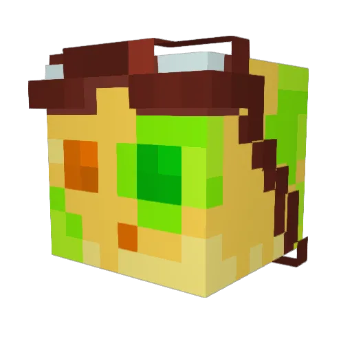 Axolotyl_2_0 Minecraft avatar head, 3D render
