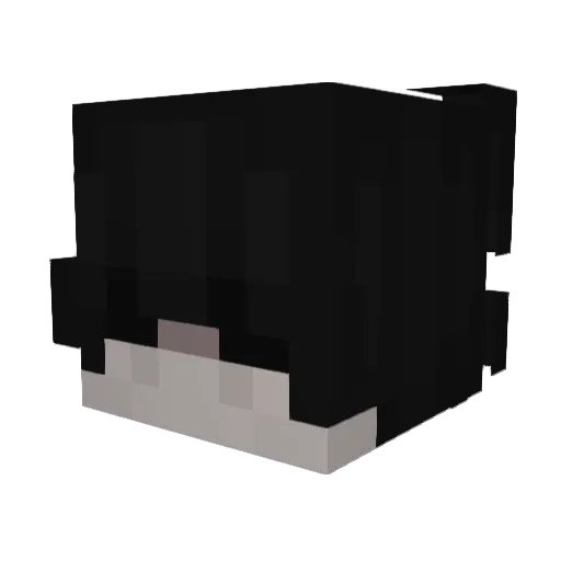 Axqed Minecraft avatar head, 3D render