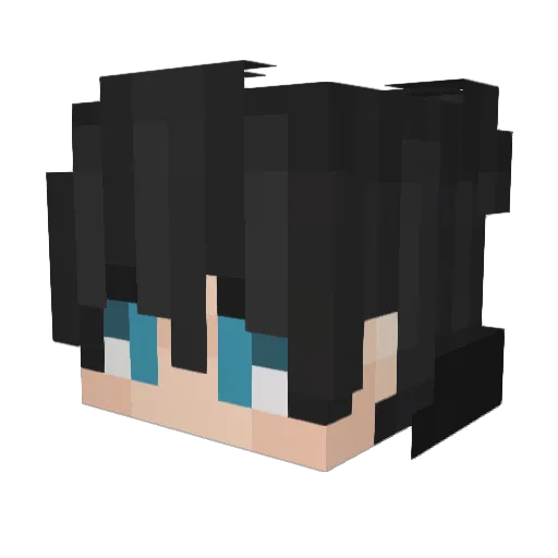 Axrk Minecraft avatar head, 3D render