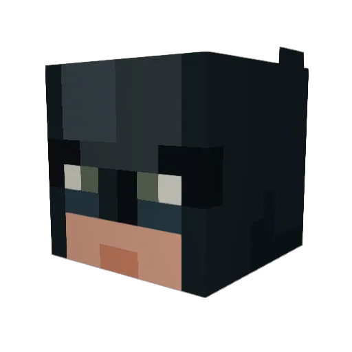Axrrowz Minecraft avatar head, 3D render