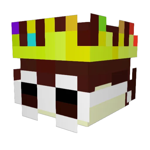 Axsrt Minecraft avatar head, 3D render