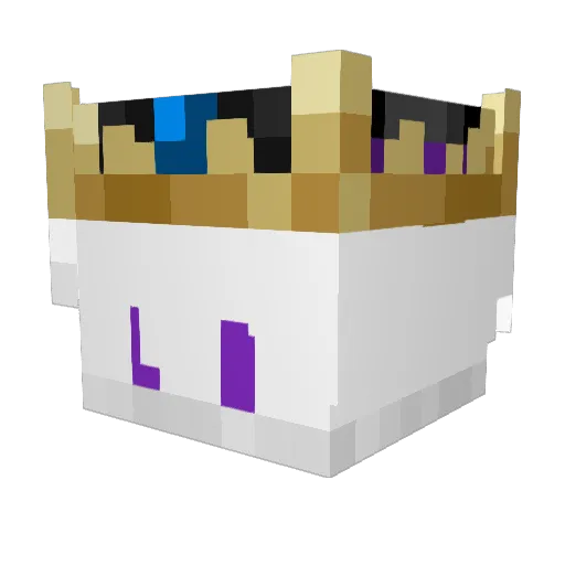Axt3a Minecraft avatar head, 3D render