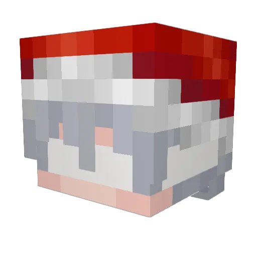 AxthonySilent Minecraft avatar head, 3D render