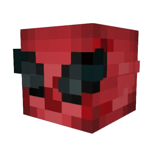 Axtreq Minecraft avatar head, 3D render
