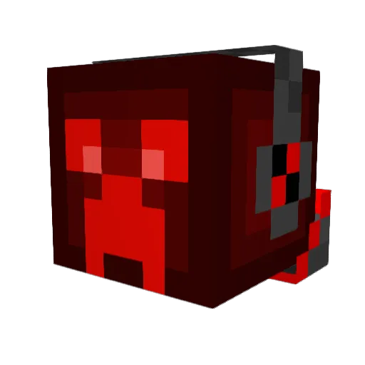 Axwolf9 Minecraft avatar head, 3D render