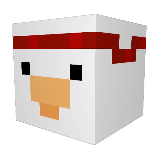 Axxi__ Minecraft avatar head, 3D render