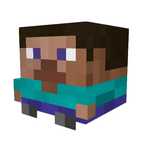 Axxoy Minecraft avatar head, 3D render