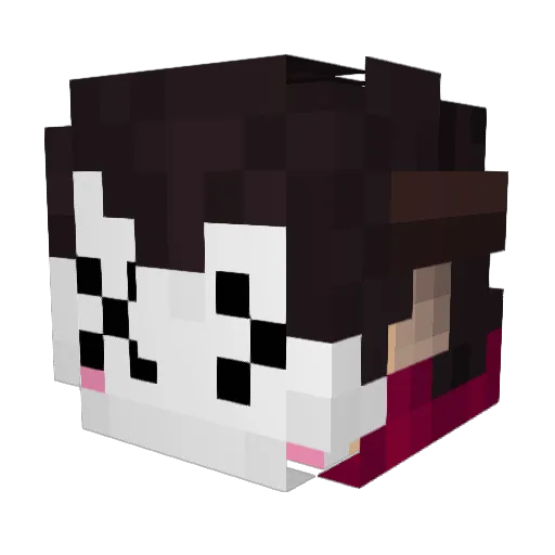 Axxysz Minecraft avatar head, 3D render