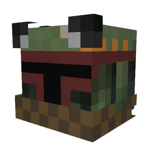 Axylot Minecraft avatar head, 3D render
