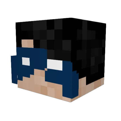 Axzesct Minecraft avatar head, 3D render