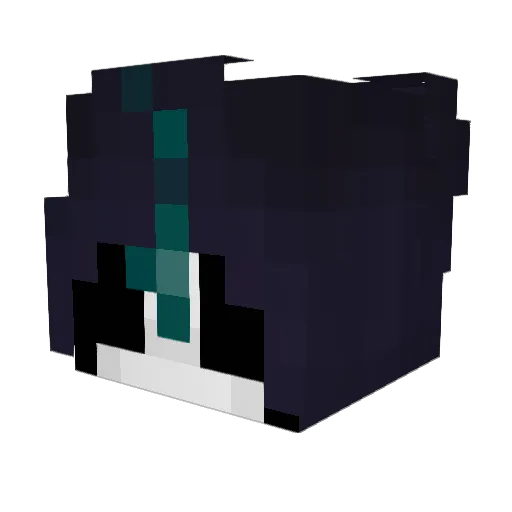 Axzyr Minecraft avatar head, 3D render