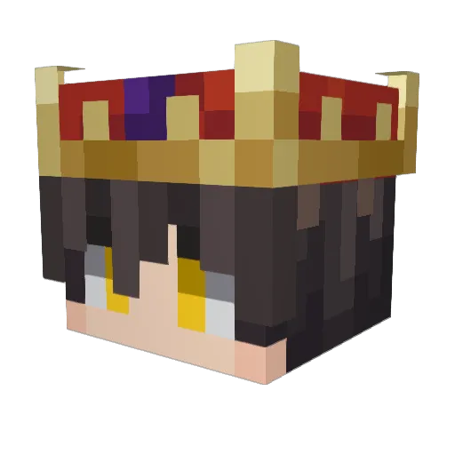 Axzzey Minecraft avatar head, 3D render