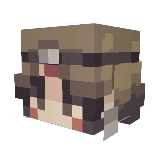Ay17 Minecraft avatar head, 3D render