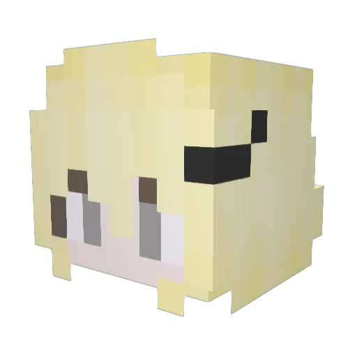 Ay1nne_ Minecraft avatar head, 3D render