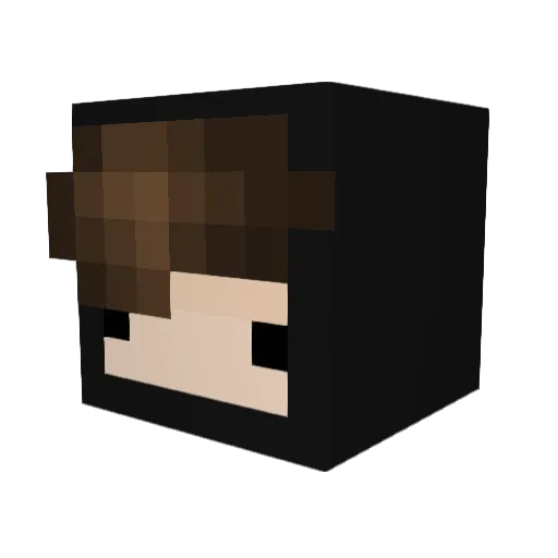 Ay1sh Minecraft avatar head, 3D render
