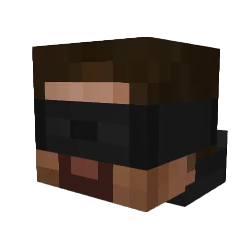 AyC18 Minecraft avatar head, 3D render