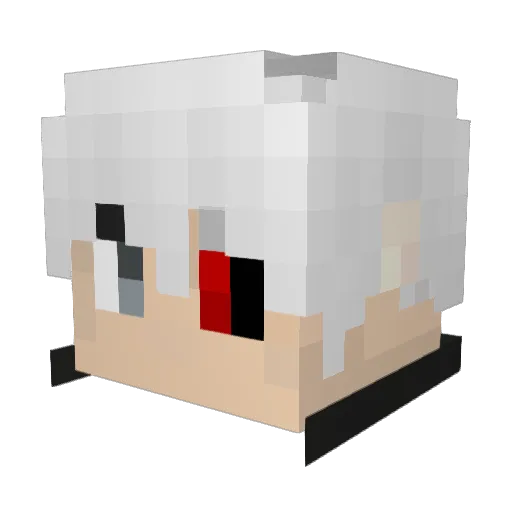 AyCaramba Minecraft avatar head, 3D render