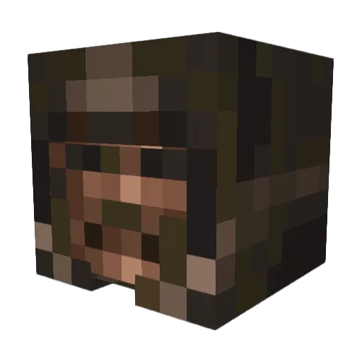 AyGurl Minecraft avatar head, 3D render