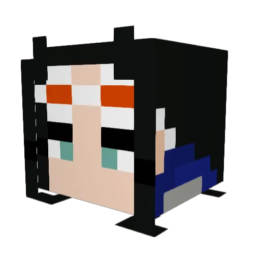 AyItTom Minecraft avatar head, 3D render