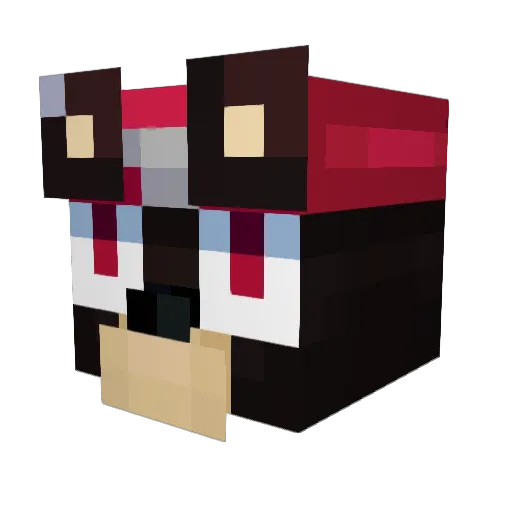 AyItsZion Minecraft avatar head, 3D render