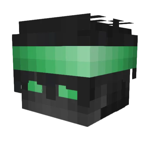 AyZedPe Minecraft avatar head, 3D render
