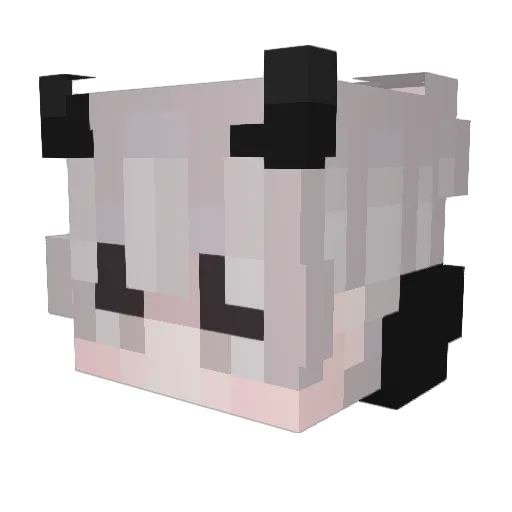 AyZura Minecraft avatar head, 3D render