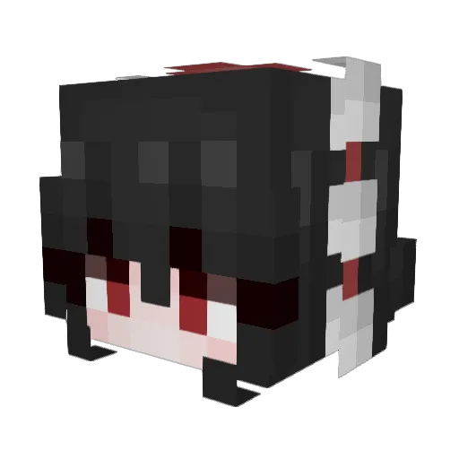 AyaNewsAya Minecraft avatar head, 3D render