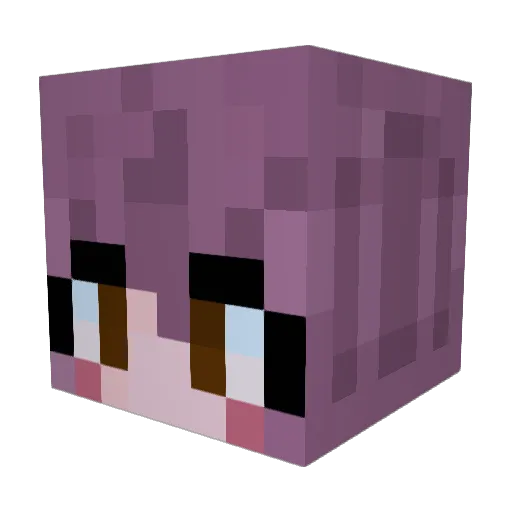 Ayaaa_ Minecraft avatar head, 3D render