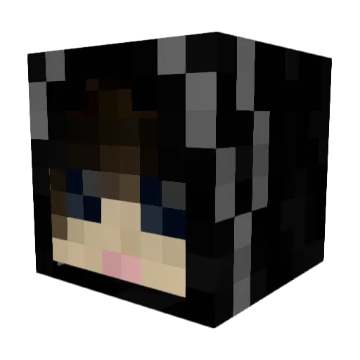 Ayakami1 Minecraft avatar head, 3D render