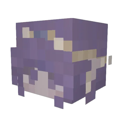 AyakoYurie Minecraft avatar head, 3D render