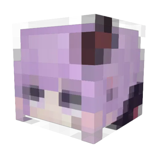 Ayakosama_ Minecraft avatar head, 3D render