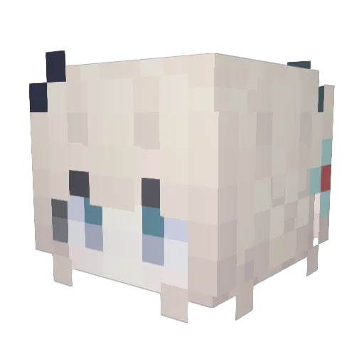 Ayan_Mo Minecraft avatar head, 3D render