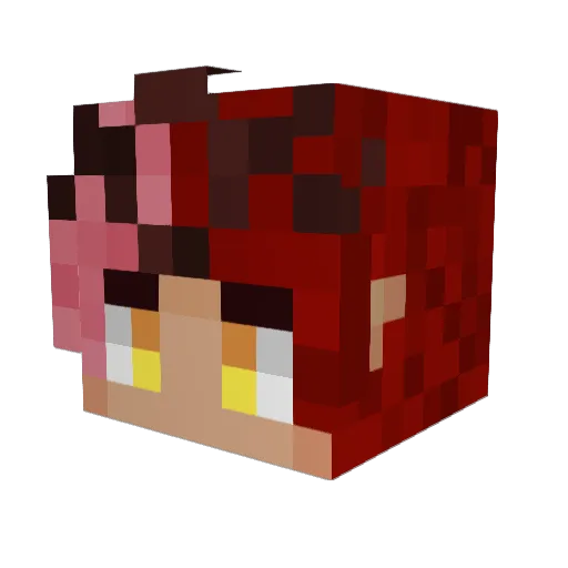 AyanaaKai Minecraft avatar head, 3D render