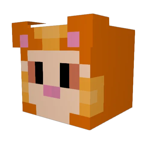 Ayanami_Rei_67 Minecraft avatar head, 3D render