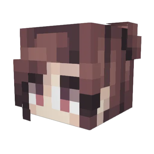 Ayanat711 Minecraft avatar head, 3D render