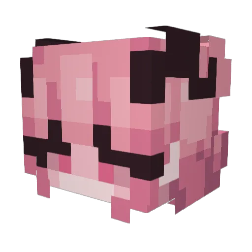Ayano0723 Minecraft avatar head, 3D render