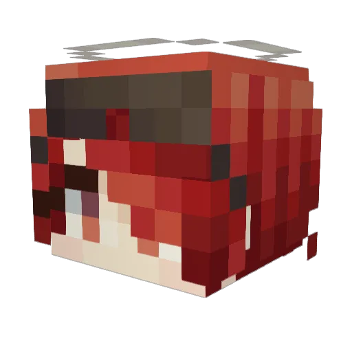 Ayasa_0 Minecraft avatar head, 3D render
