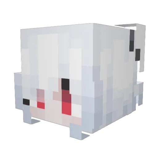 AyashiP Minecraft avatar head, 3D render