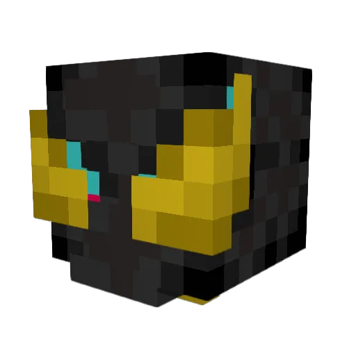 Ayashiiro Minecraft avatar head, 3D render