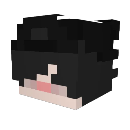 AyatoYKT Minecraft avatar head, 3D render